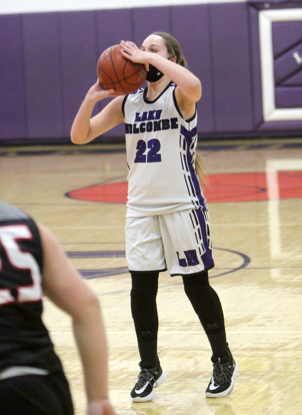 Winter at Lake Holcombe girls basketball 1-5-21